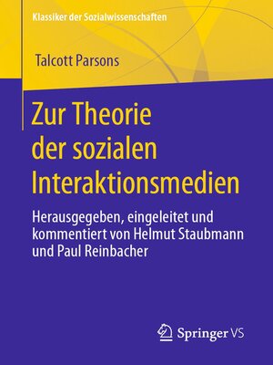 cover image of Zur Theorie der sozialen Interaktionsmedien